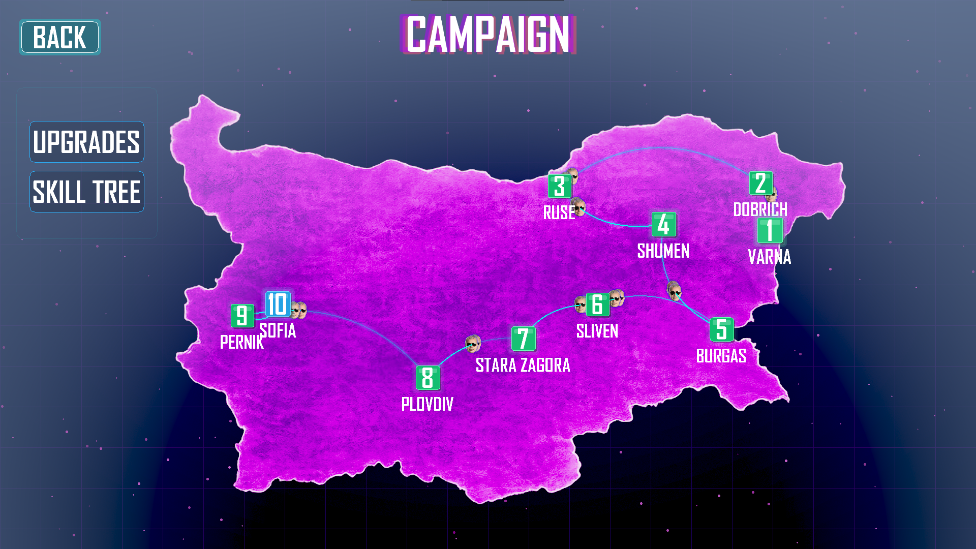 Kostia Rampage Campaign Map